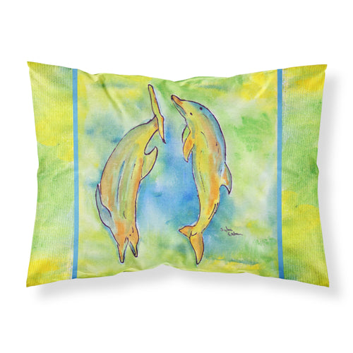 'Caroline'S Treasures 8380Pillowcase Dolphin Moisture Wicking Fabric Standard Pillowcase, Large, Multicolor'