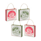 Cabin and Trails Sign (Set of 4)