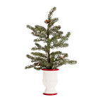 Potted Tree w/Snow (Set of 2)