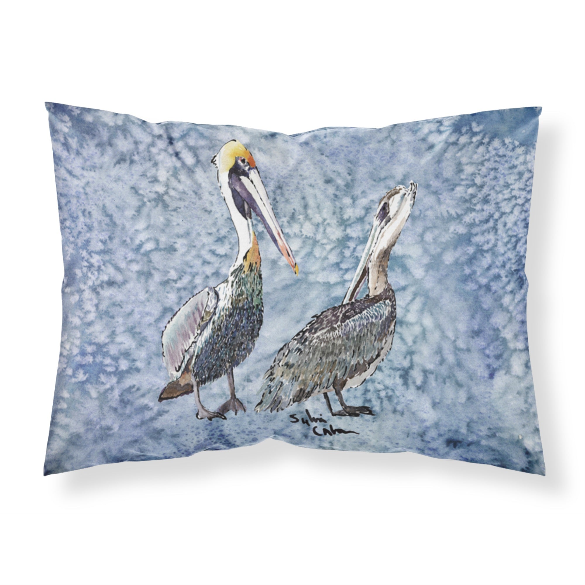 'Caroline'S Treasures 8409Pillowcase Pelican Moisture Wicking Fabric Standard Pillowcase, Large, Multicolor'