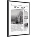 Montana Article by Megan Ryan Framed Canvas Wall Art Print