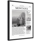 Montana Article by Megan Ryan Framed Canvas Wall Art Print