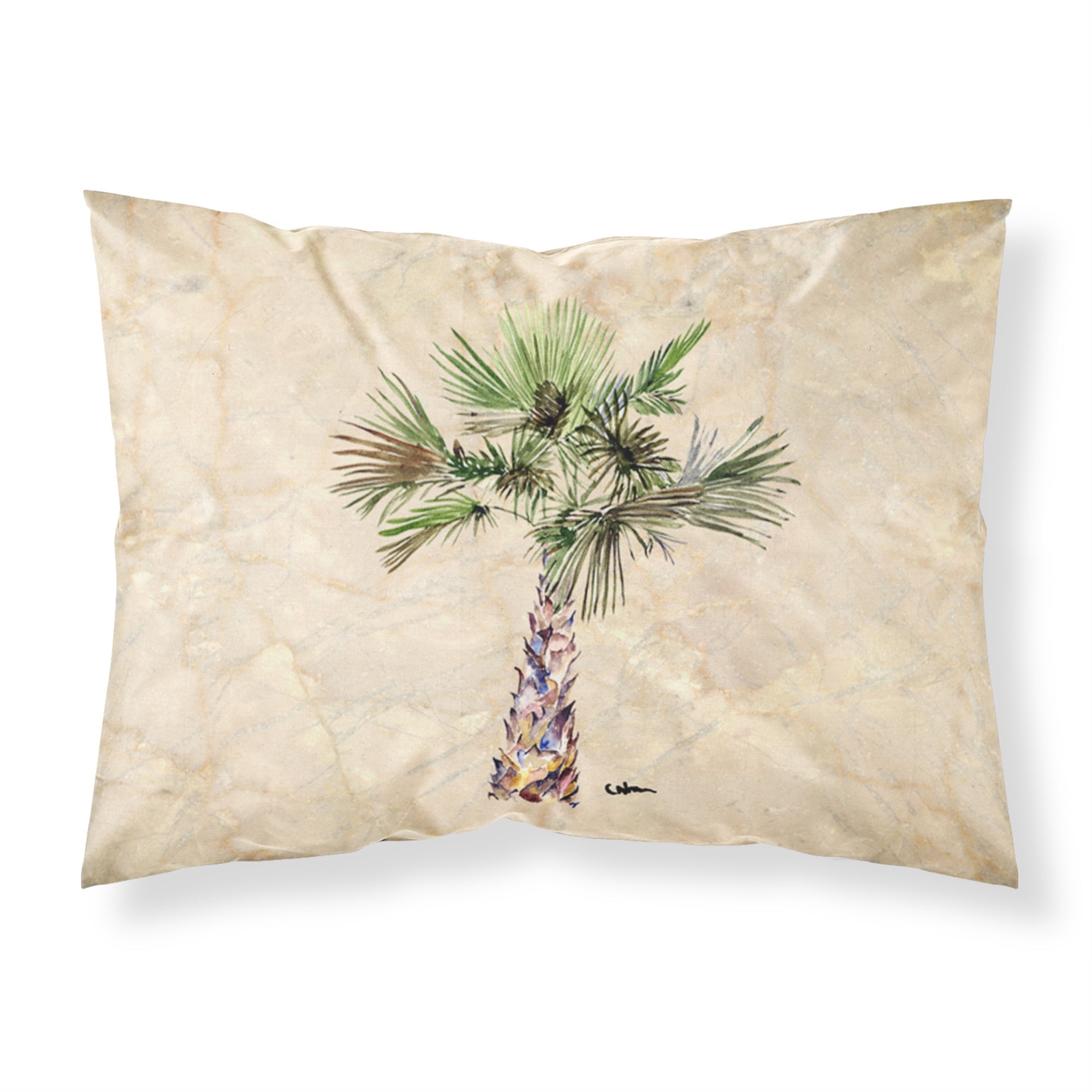 'Caroline'S Treasures 8480Pillowcase Palm Tree Moisture Wicking Fabric Standard Pillowcase, Large, Multicolor'