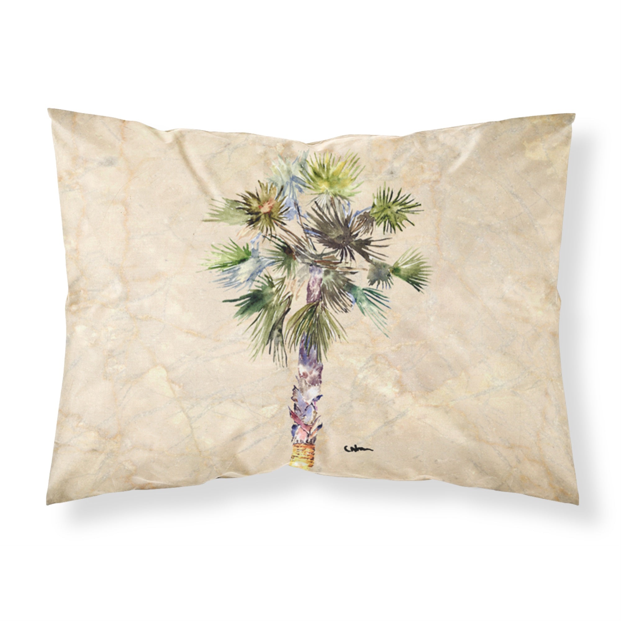 'Caroline'S Treasures 8481Pillowcase Palm Tree Moisture Wicking Fabric Standard Pillowcase, Large, Multicolor'