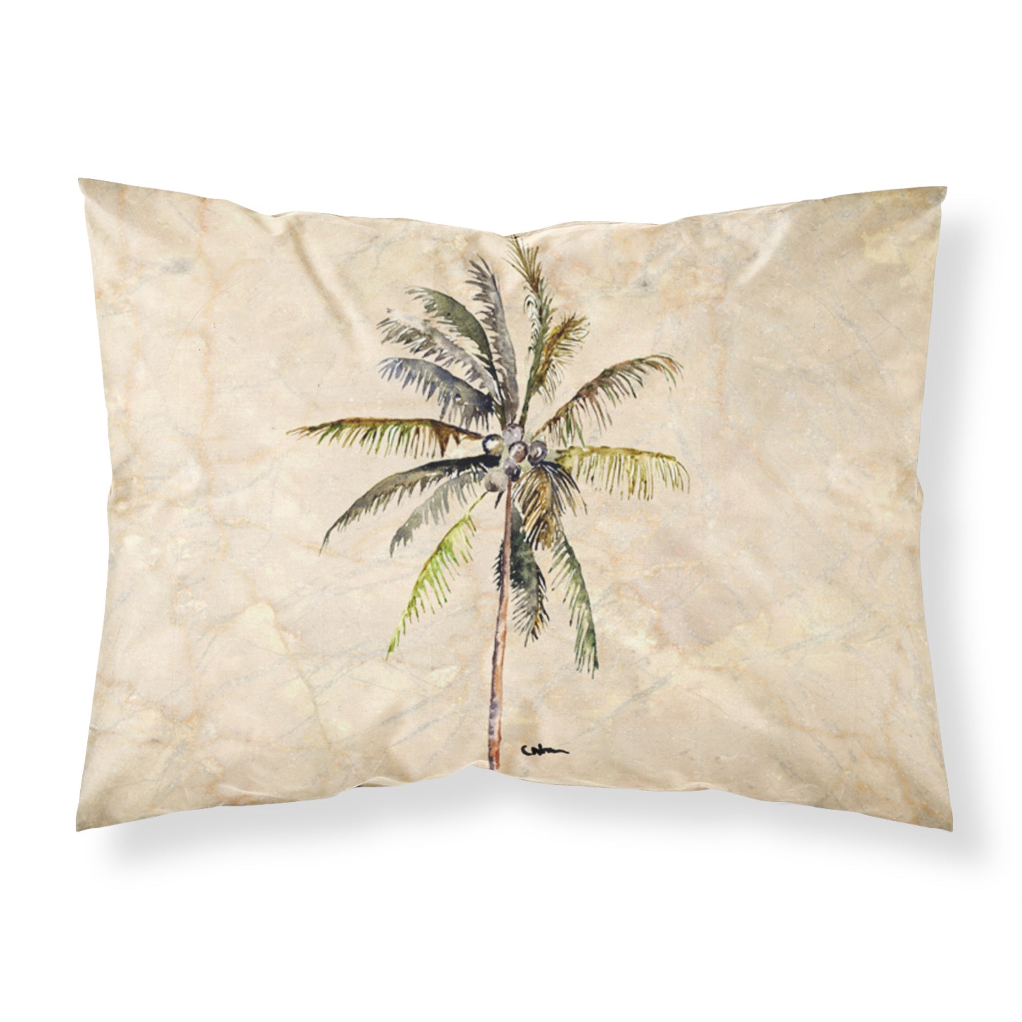 'Caroline'S Treasures 8482Pillowcase Palm Tree Moisture Wicking Fabric Standard Pillowcase, Large, Multicolor'