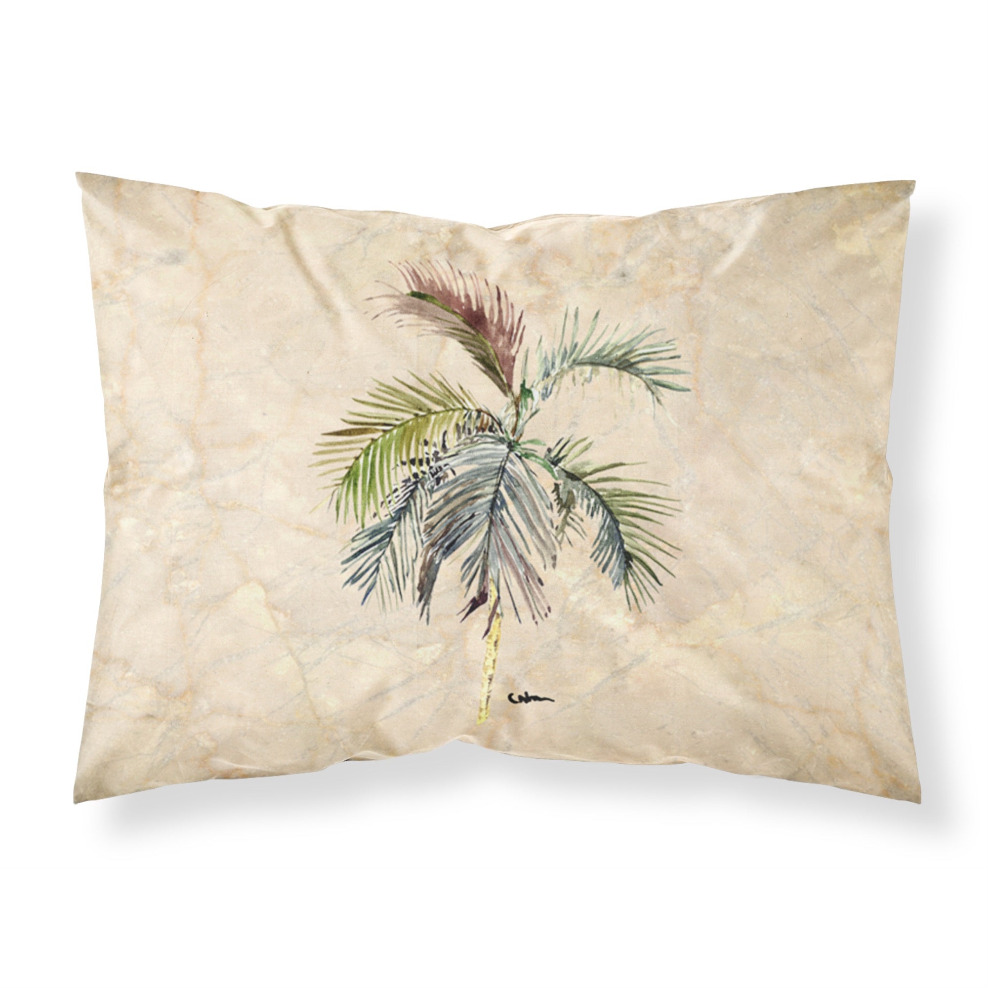 'Caroline'S Treasures 8483Pillowcase Palm Tree Moisture Wicking Fabric Standard Pillowcase, Large, Multicolor'