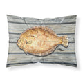 'Caroline'S Treasures 8495Pillowcase Fish Flounder Moisture Wicking Fabric Standard Pillowcase, Large, Multicolor'