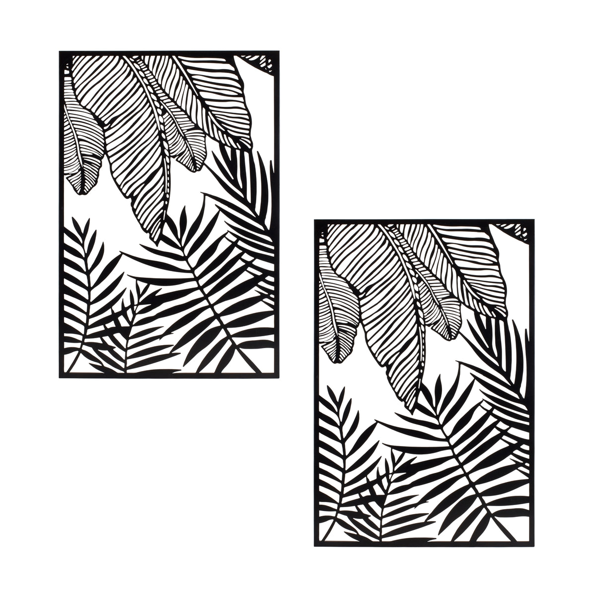 Metal Foliage Frame (Set of 2)
