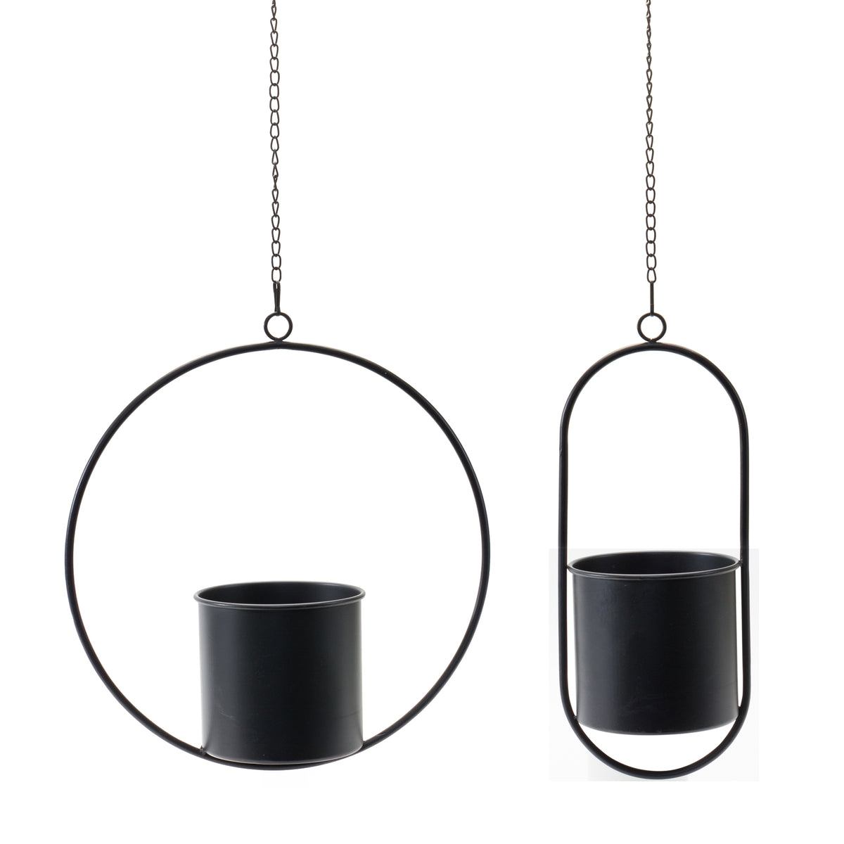 Hanging Metal Platner (Set of 2)