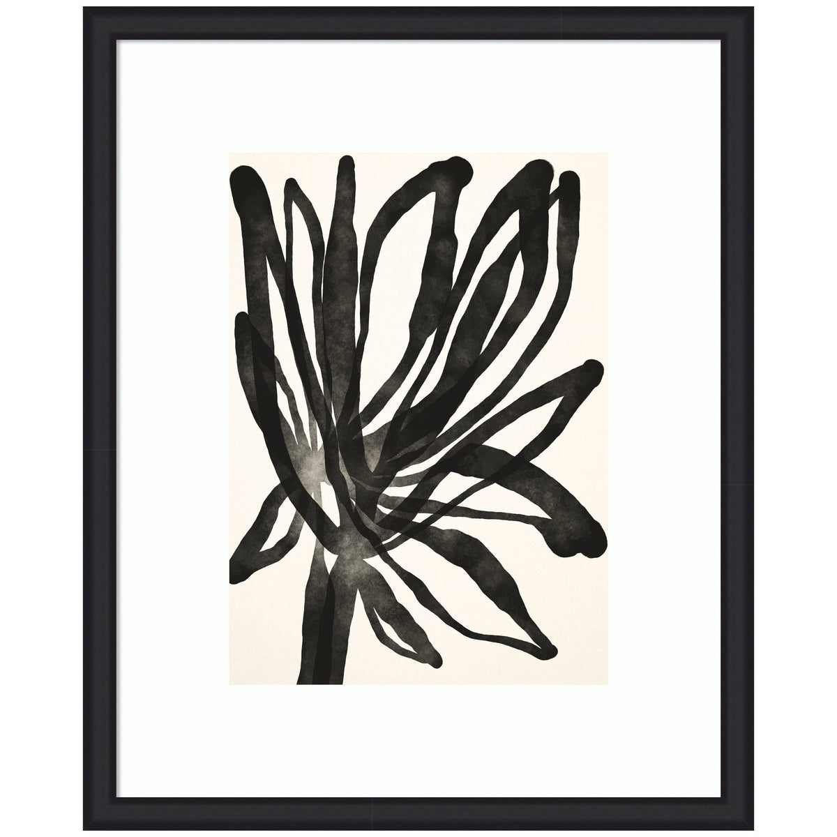 Framed Art Dark Floral by Alicia Bock
