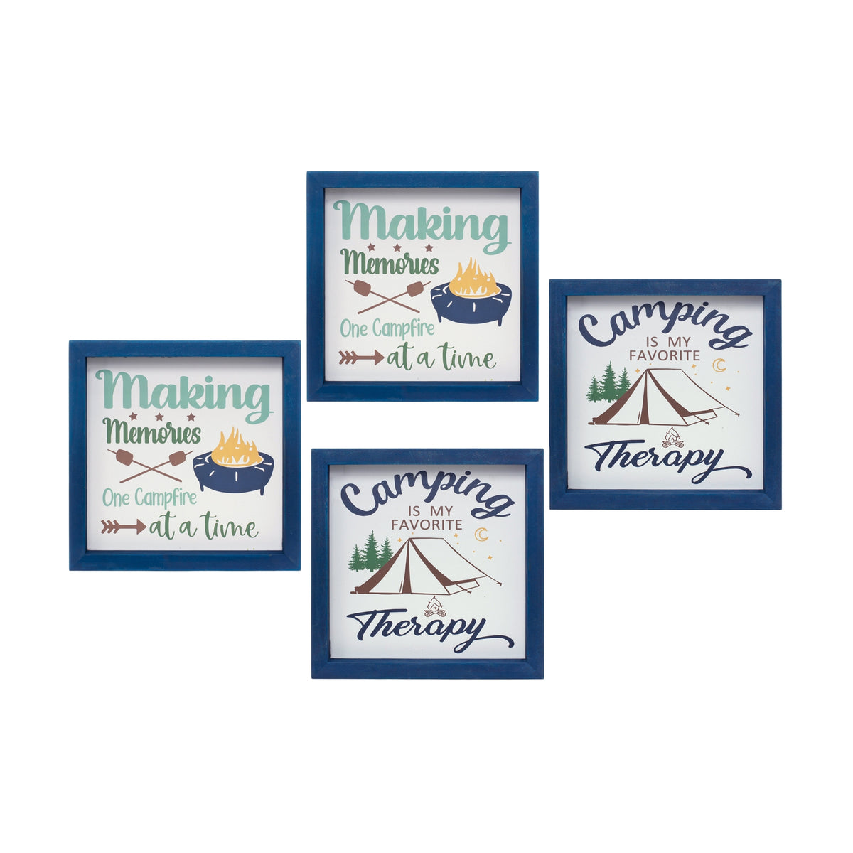 Camping Sign (Set Of 4)