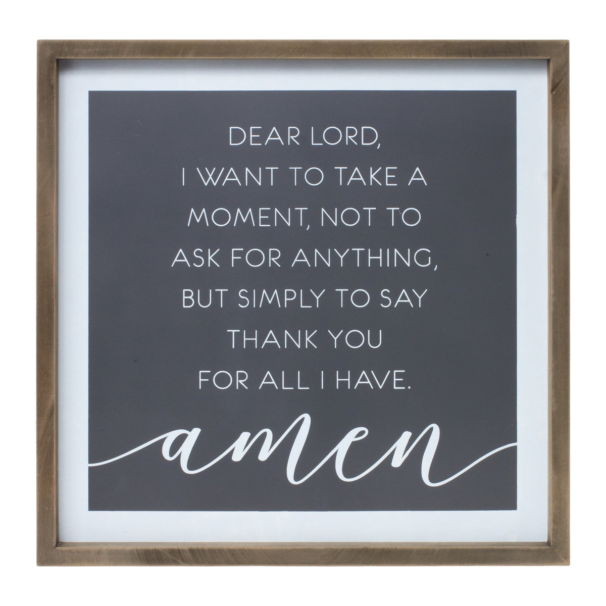 Thank You Prayer Plaque