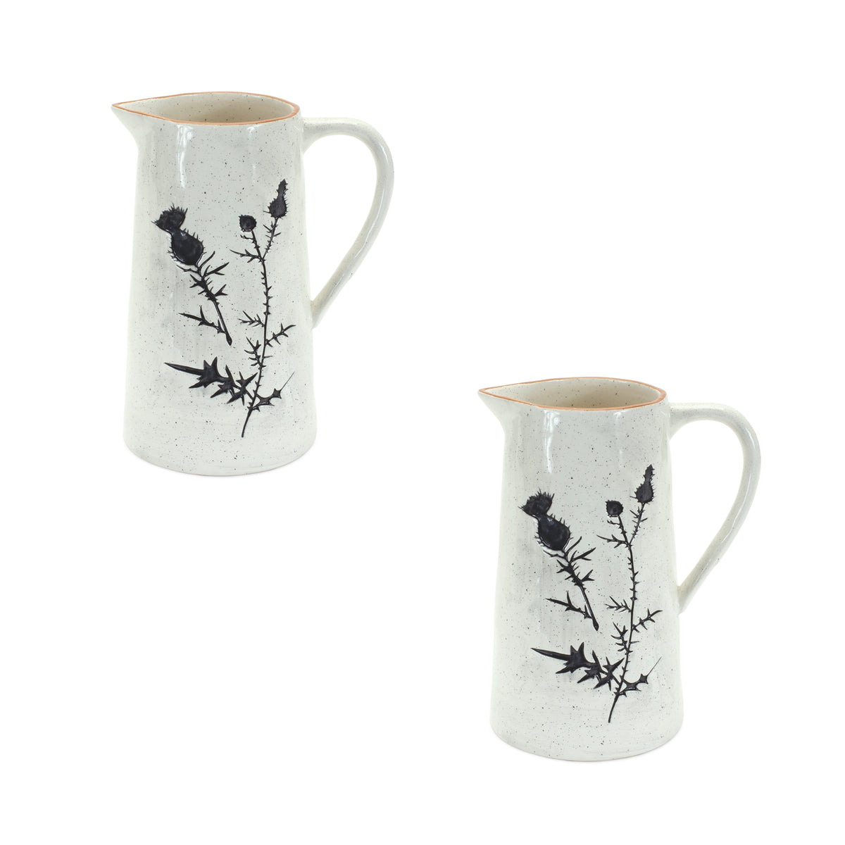 Ceramic Pitcher Vase (Set of 2)