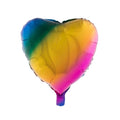 Balloonfoilheart18 Inch X19 Inch Rainbow