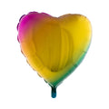 Balloonfoilheart32 Inch X30 Inch Rainbow