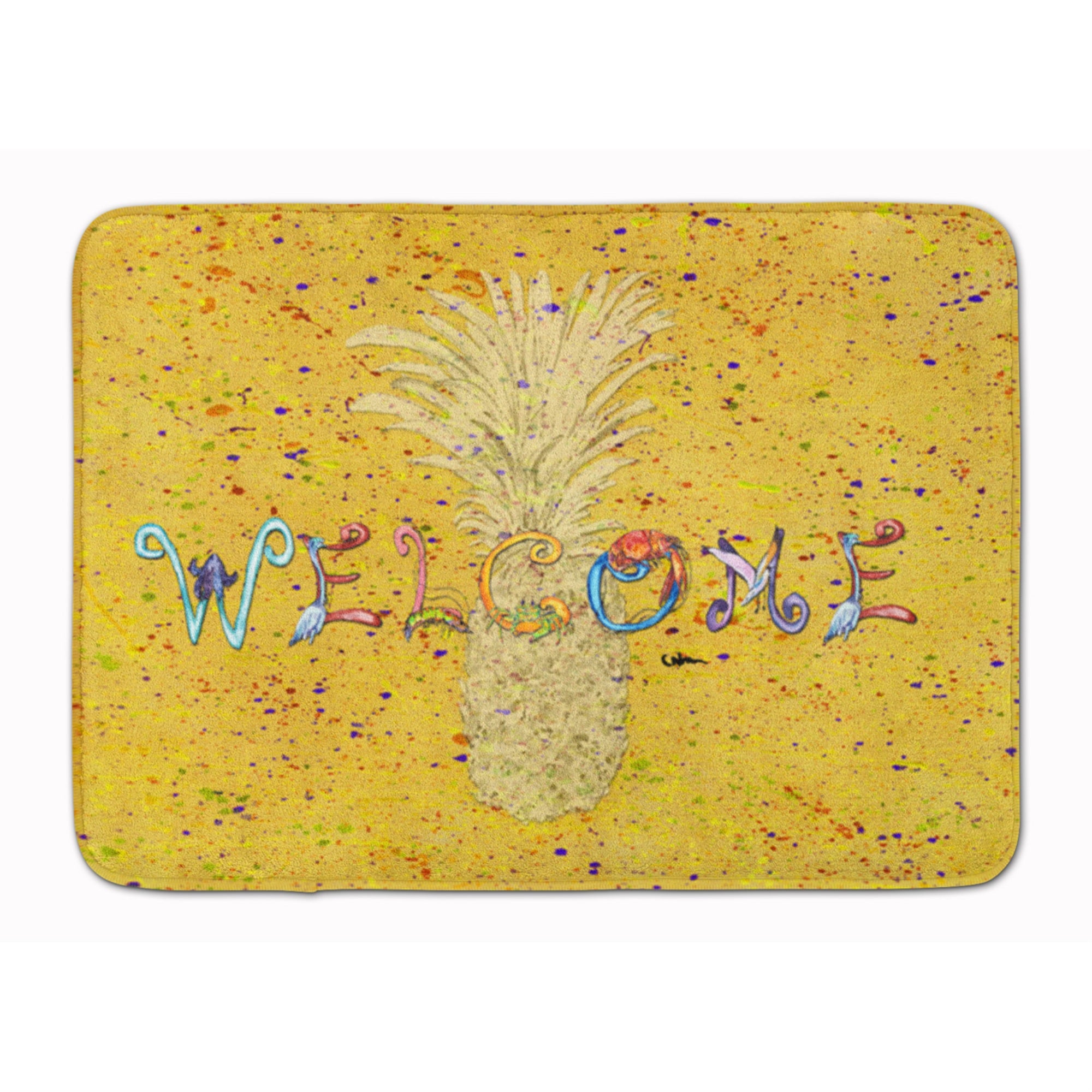 Carolines Treasures Pineapple Floor Mat, 19 x 27, Multicolor