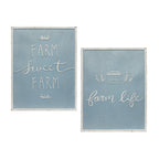 Metal Farm Sign (Set of 2)