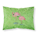 'Caroline'S Treasures 8567Pillowcase Flamingo Moisture Wicking Fabric Standard Pillowcase, Large, Multicolor'