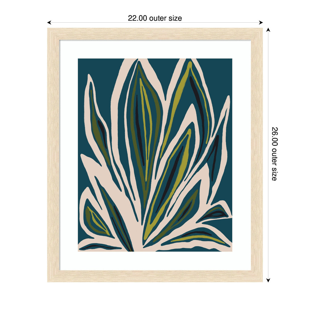 Framed Art Blue Flora 1 by Alicia Bock