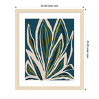 Framed Art Blue Flora 1 by Alicia Bock