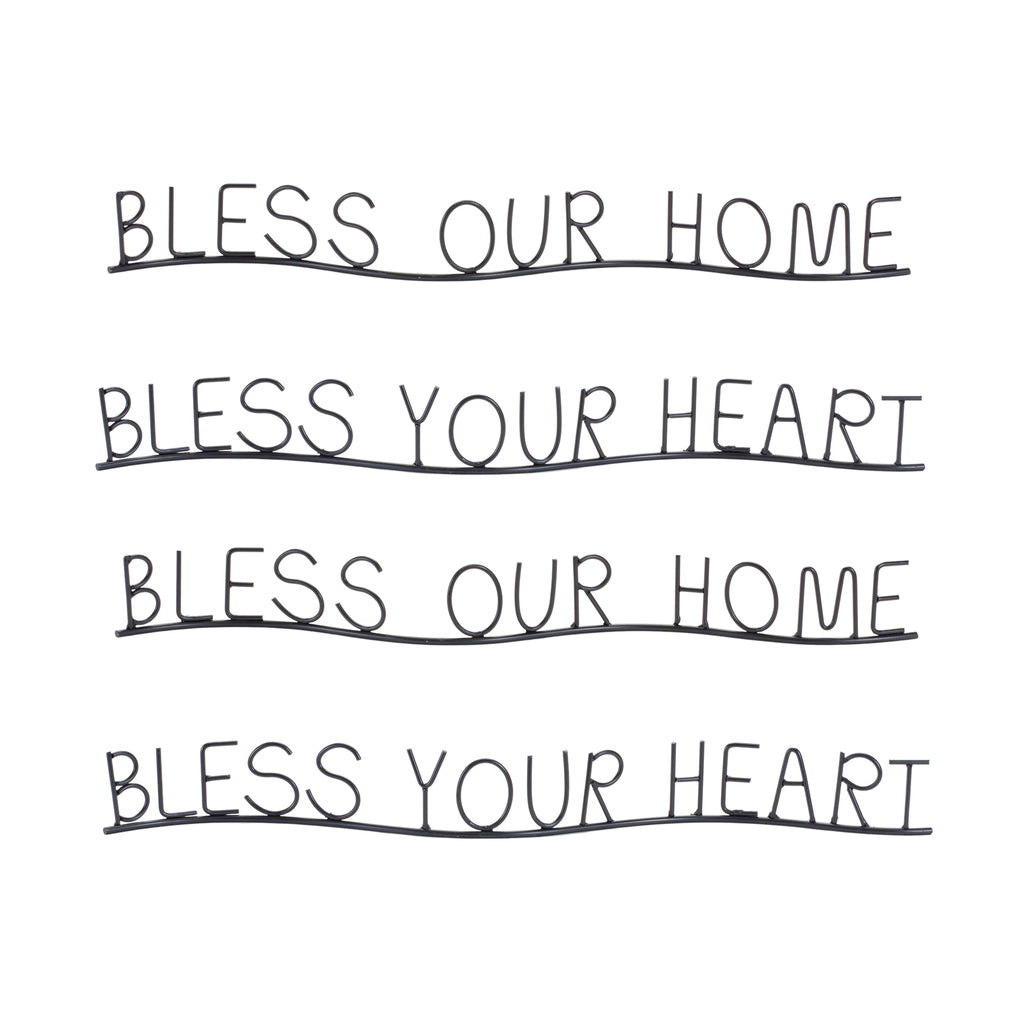 Bless Home and Heart Decor (Set of 4)