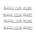 Bless Home and Heart Decor (Set of 4)