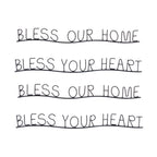 Bless Home and Heart Decor (Set of 4)