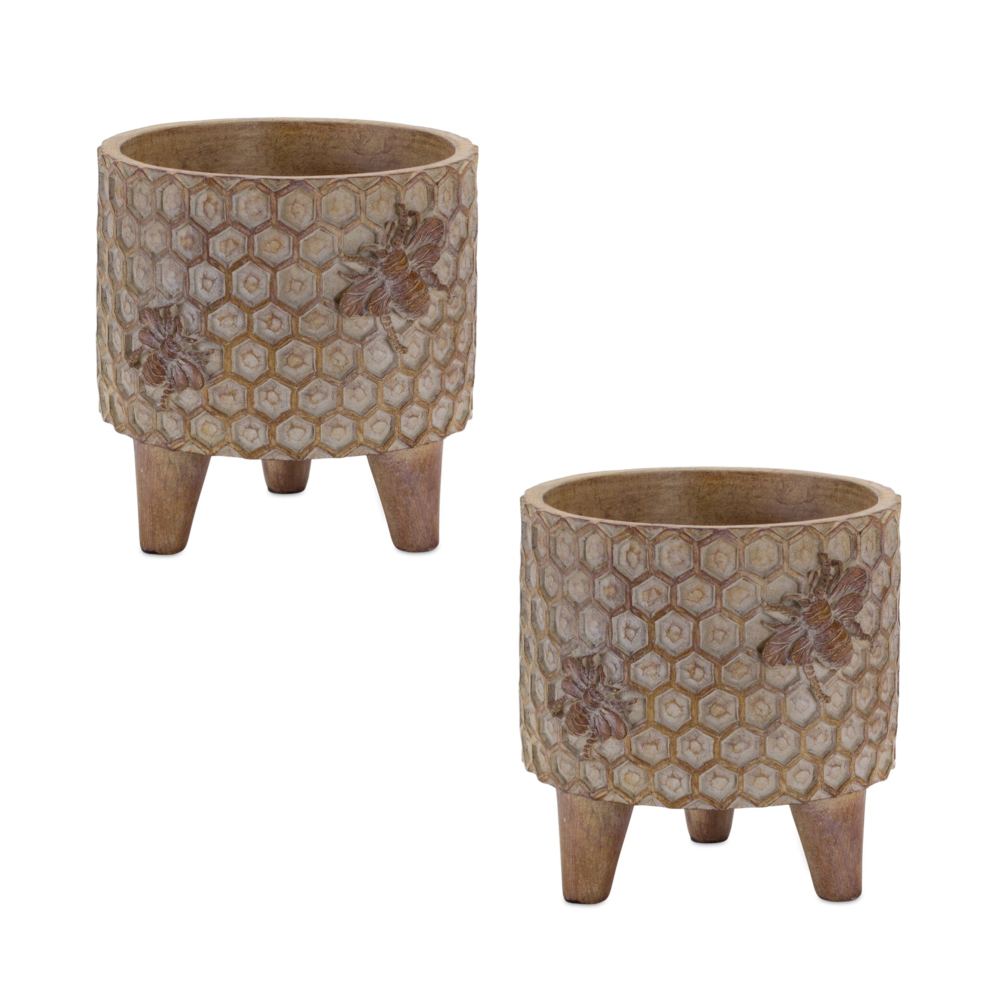 Decorative Pot w/Legs (Set of 2)