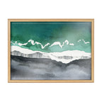 Blake Black Sands Dream Framed Printed Glass by Janet Meinke-Lau