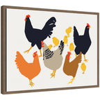 Sylvie Urban Flock Framed Canvas by Hannah Beisang