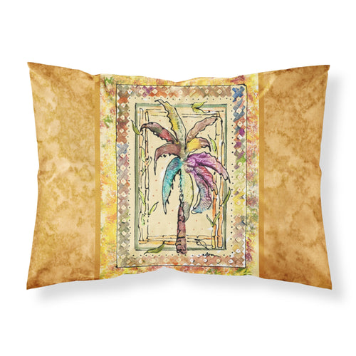 'Caroline'S Treasures 8614Pillowcase Palm Tree Moisture Wicking Fabric Standard Pillowcase, Large, Multicolor'