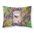 'Caroline'S Treasures 8616Pillowcase Wine Moisture Wicking Fabric Standard Pillowcase, Large, Multicolor'