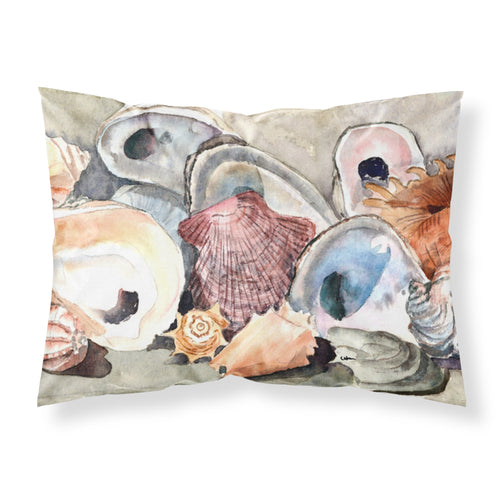 'Caroline'S Treasures 8619Pillowcase Sea Shells Moisture Wicking Fabric Standard Pillowcase, Large, Multicolor'