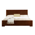 Trent Wooden Platform Bed in Walnut, Queen