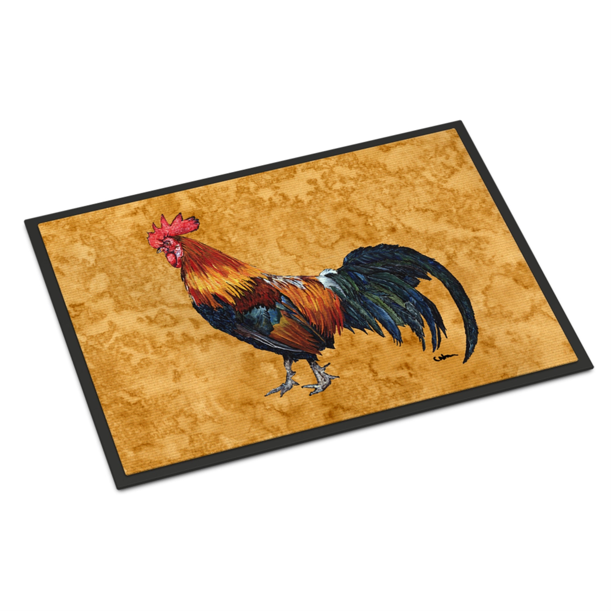 'Caroline'S Treasures Rooster Indoor Or Outdoor Mat, 18'' X 27'', Multicolor'