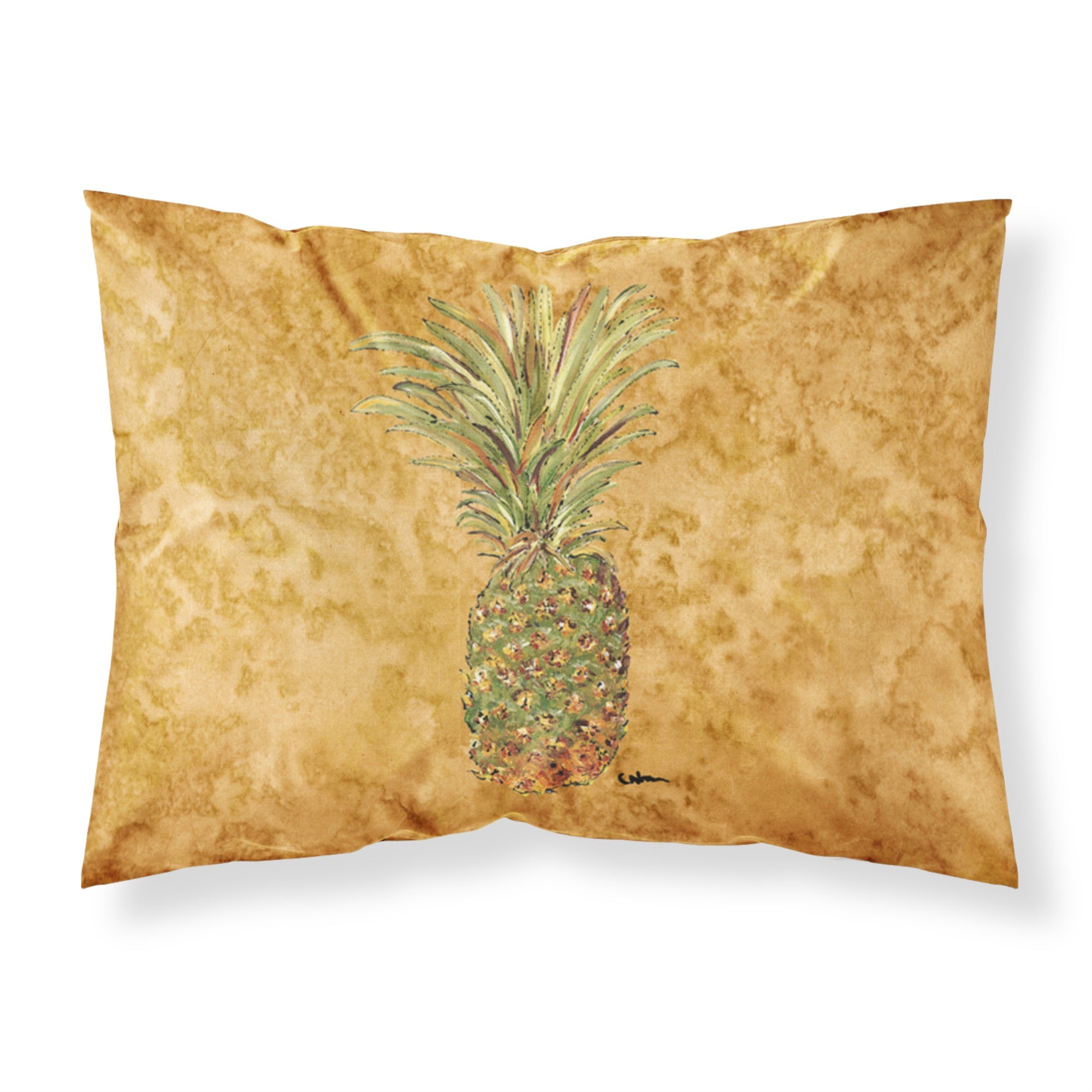 'Caroline'S Treasures 8654Pillowcase Pineapple Moisture Wicking Fabric Standard Pillowcase, Large, Multicolor'
