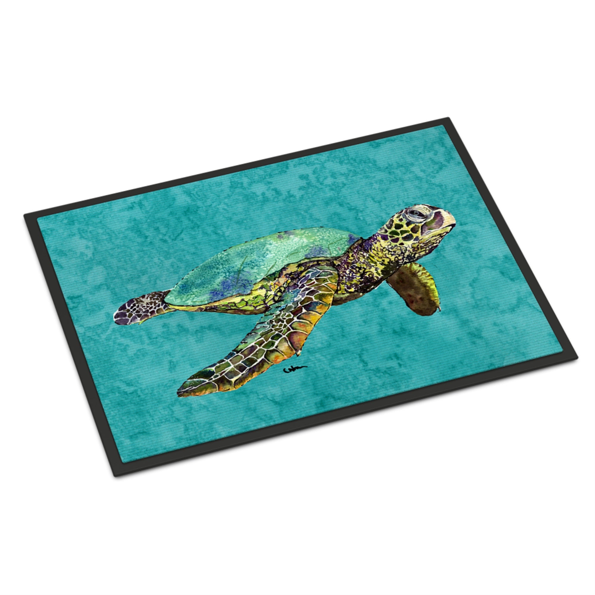 'Caroline'S Treasures 8659Jmat Turtle Indoor Or Outdoor Doormat, 24'' X 36'', Multicolor'