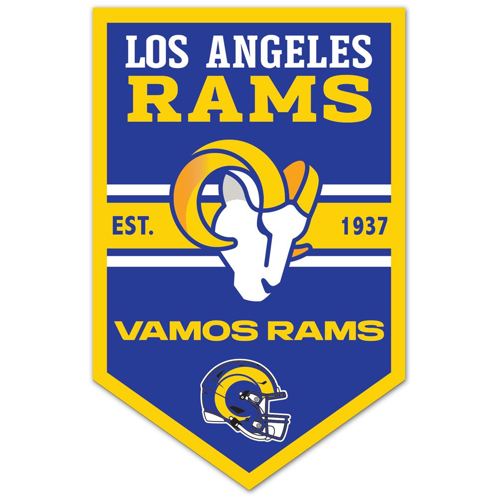 Los Angeles Rams Sign 11x17 Wood Chevron