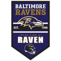 Baltimore Ravens Sign 11x17 Wood Chevron
