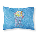 'Caroline'S Treasures 8682Pillowcase Jellyfish Moisture Wicking Fabric Standard Pillowcase, Large, Multicolor'