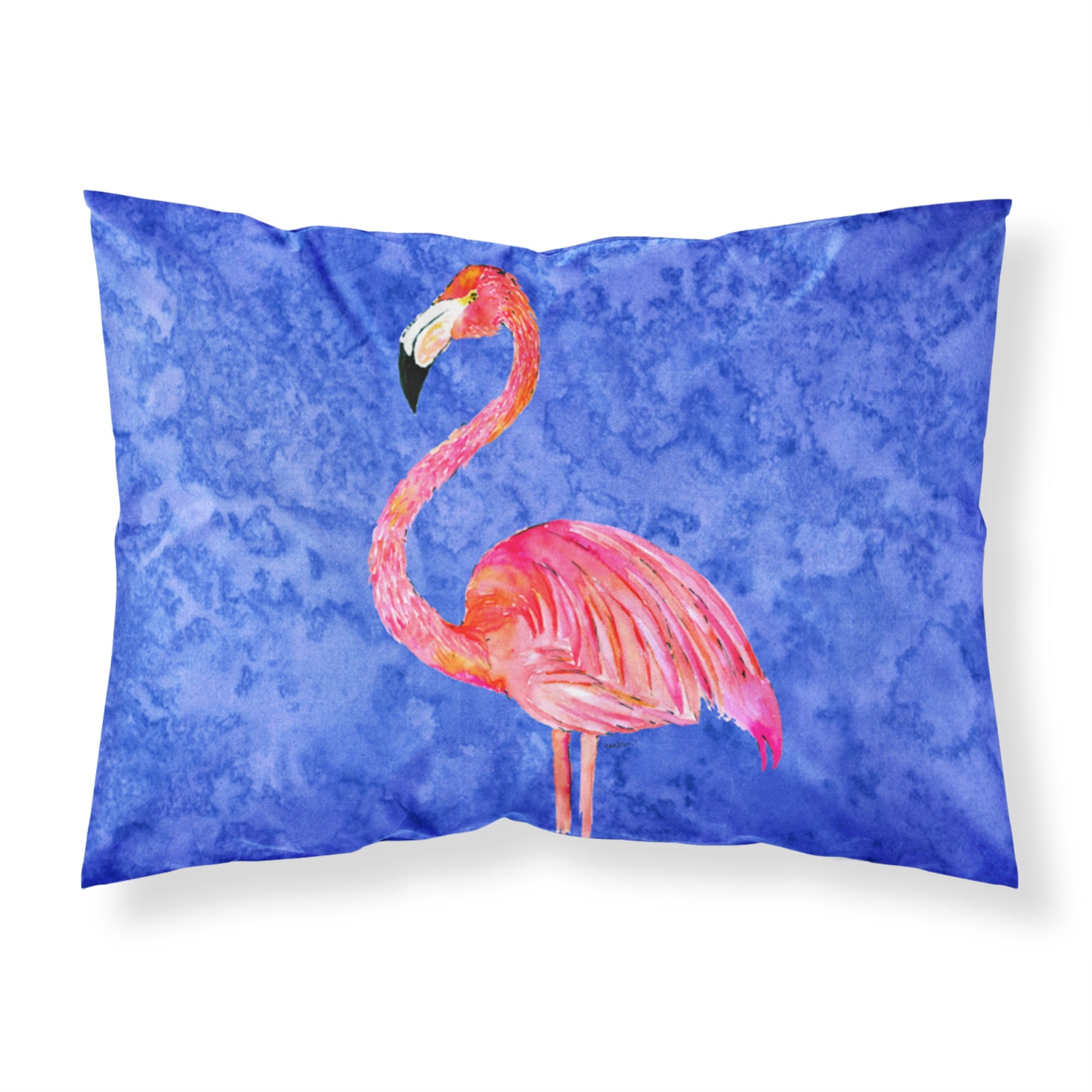 'Caroline'S Treasures 8685Pillowcase Flamingo Moisture Wicking Fabric Standard Pillowcase, Large, Multicolor'