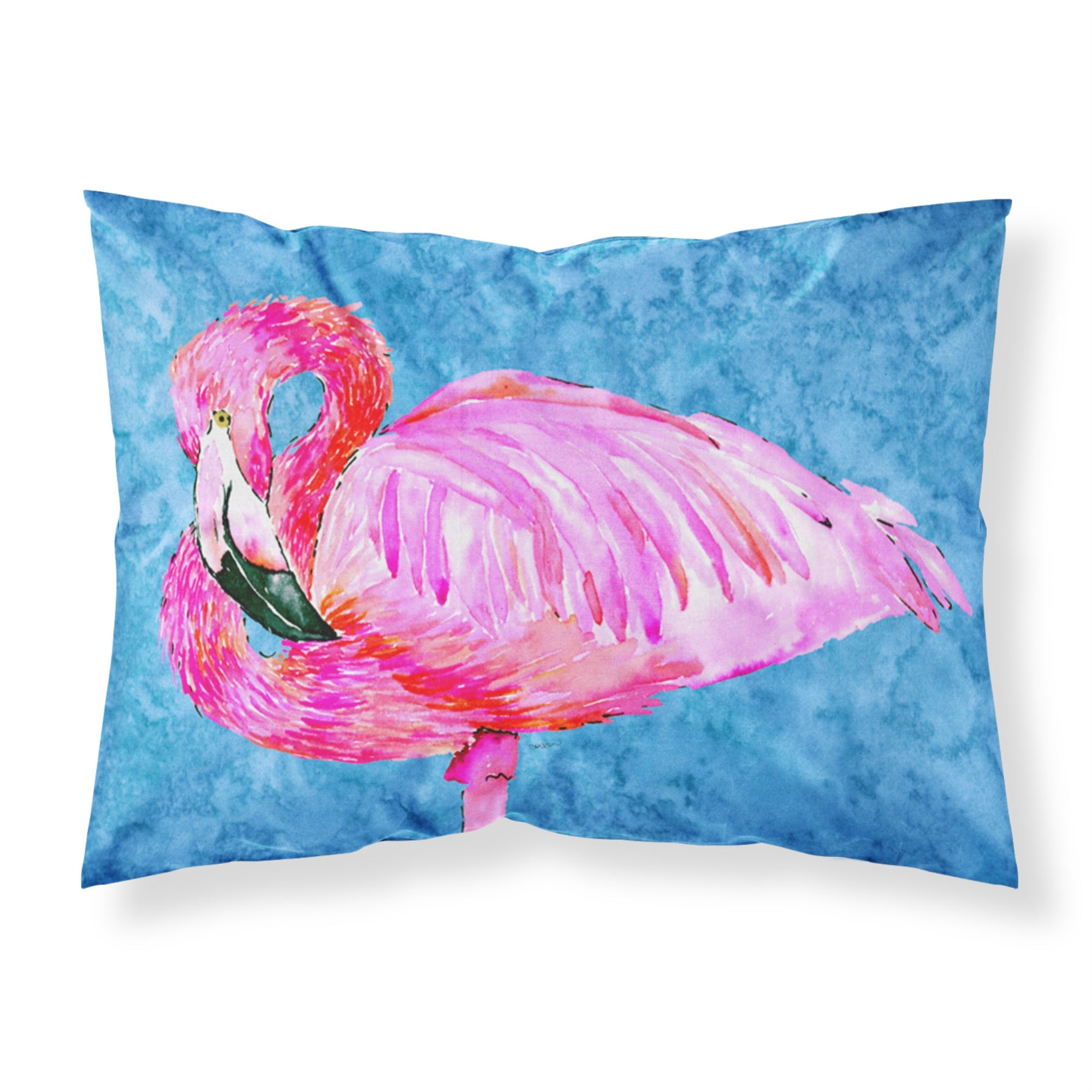 'Caroline'S Treasures 8686Pillowcase Flamingo Moisture Wicking Fabric Standard Pillowcase, Large, Multicolor'