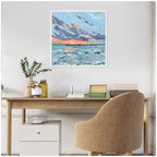 Sylvie Anna Maria Island Florida Framed Canvas by Emily Kenney