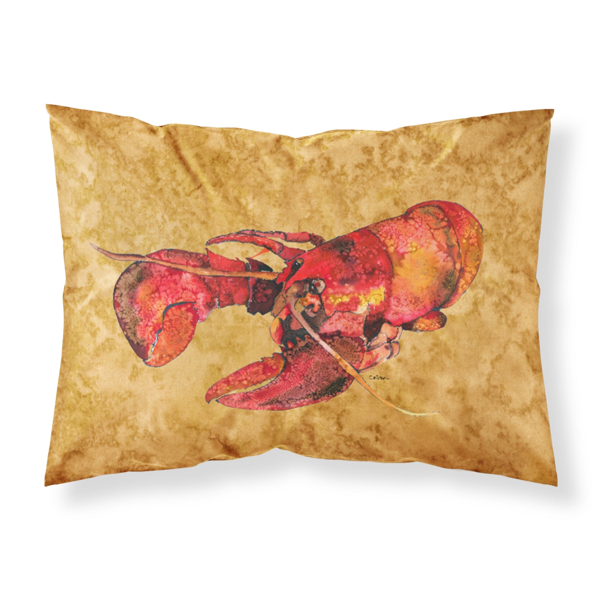 'Caroline'S Treasures 8715Pillowcase Lobster Cooked Moisture Wicking Fabric Standard Pillowcase, Large, Multicolor'