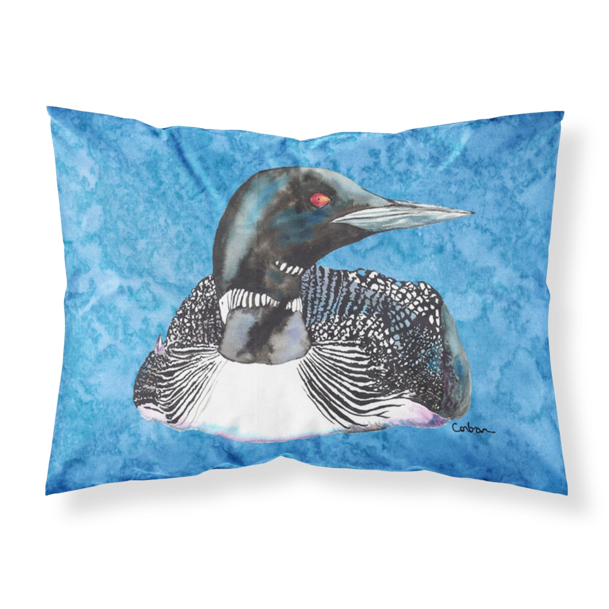 'Caroline'S Treasures 8717Pillowcase Loon Moisture Wicking Fabric Standard Pillowcase, Large, Multicolor'