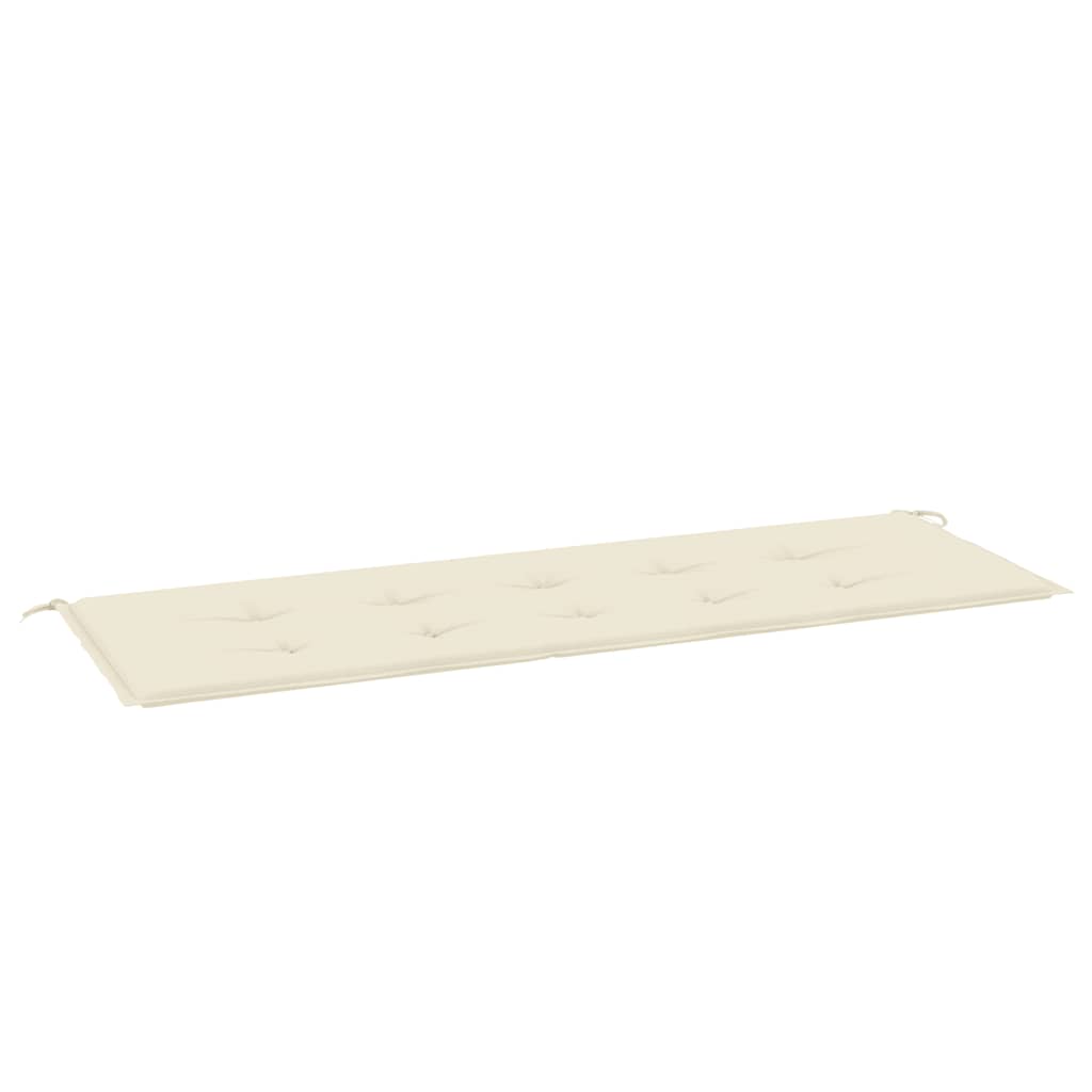 vidaXL Garden Bench Cushion Cream 59.1x19.7x1.2