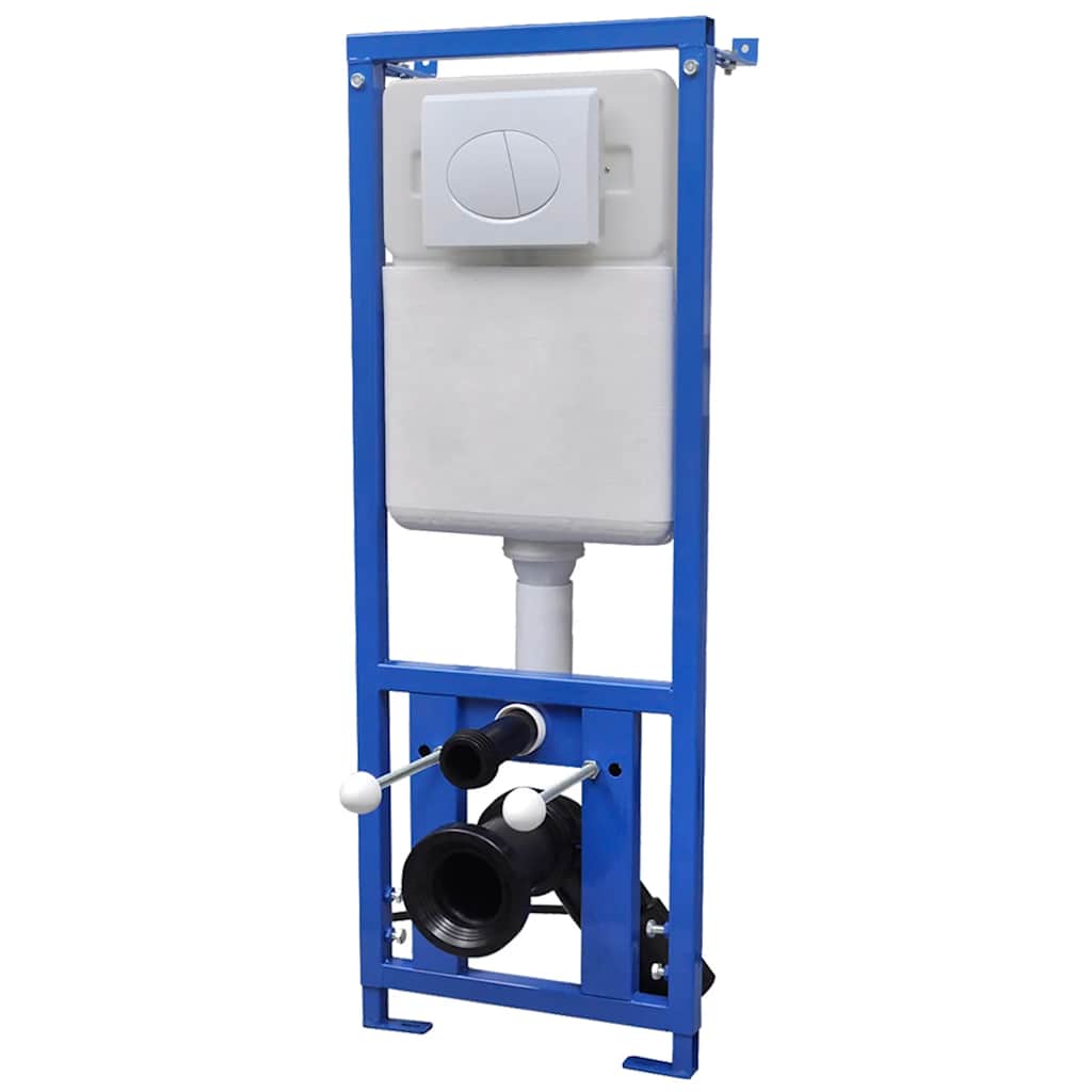 vidaXL Concealed High Cistern 2.9 gal 16.1''x5.5''x(43.3''-49.2'')