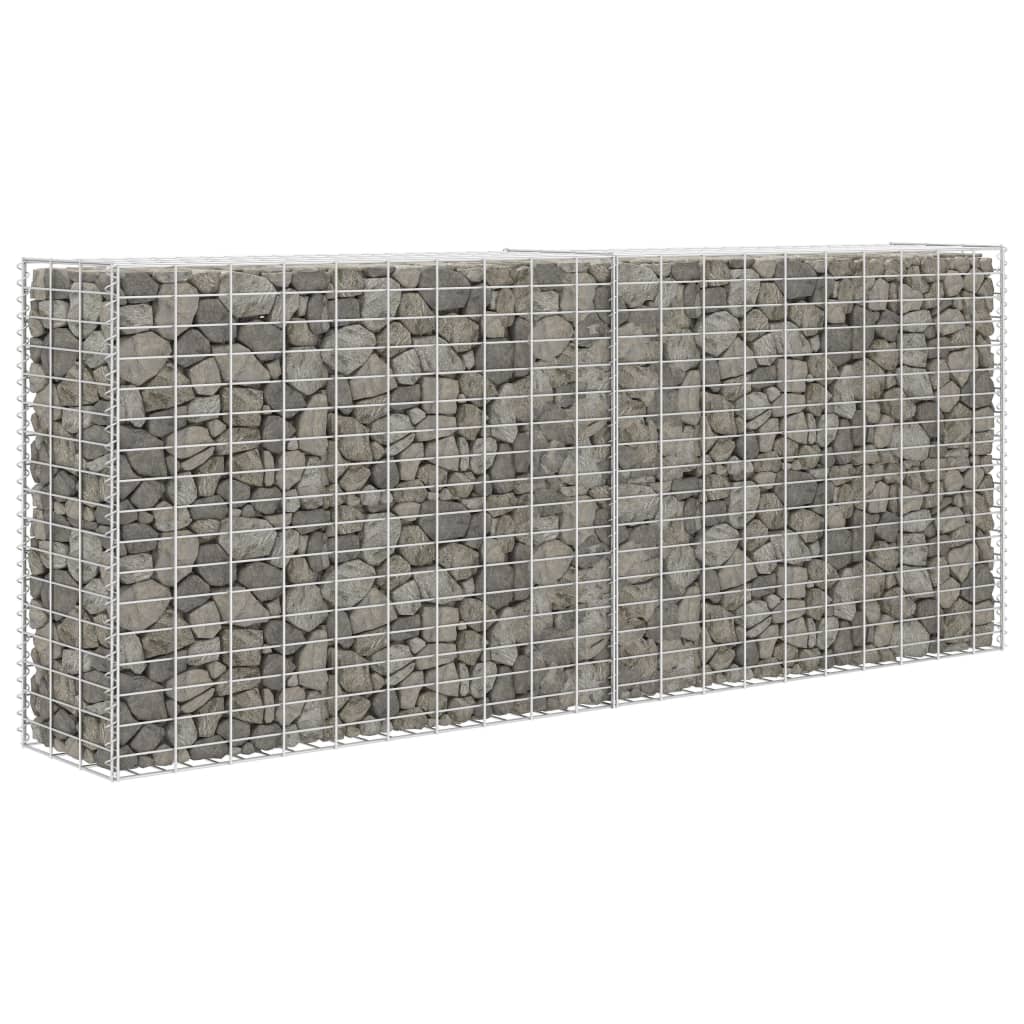 vidaXL Gabion Basket Galvanized Steel 33.5''x11.8''x78.7''