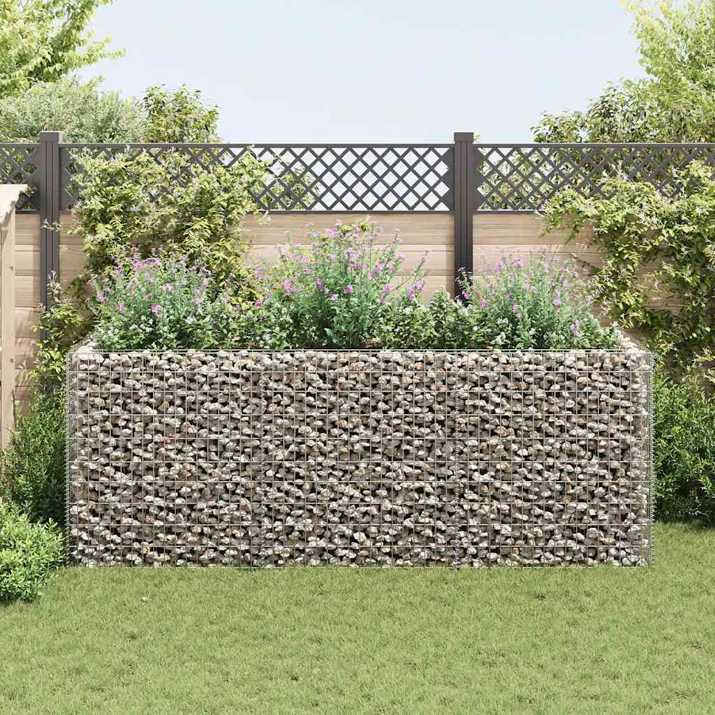 vidaXL Gabion Raised Bed Steel 106.3''x35.4''x39.4''