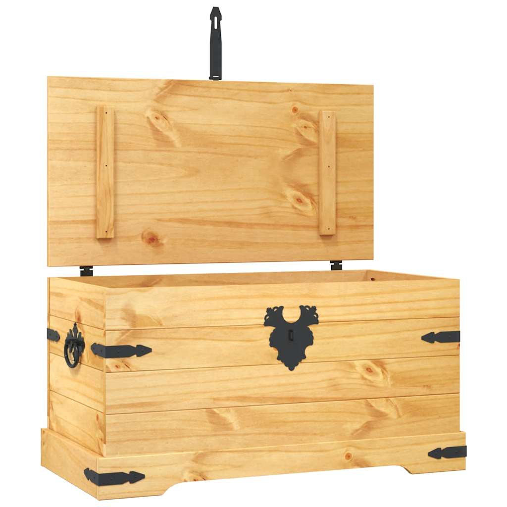 vidaXL Storage Chest Mexican Pine Corona Range 35.8x19.5x18.5